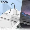 КАБЕЛЬ PD HOCO U121 GOLD STANDARD TRANSPARENT DISCOVERY EDITION 60W TYPЕ-С TO TYPE-C 1.2M, ЧОРНИЙ