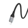 КАБЕЛЬ HOCO X102 FRESH CHARGING DATA CABLE LIGHTNING 1M, ЧОРНИЙ