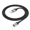 КАБЕЛЬ HOCO X102 FRESH CHARGING DATA CABLE LIGHTNING 1M, ЧОРНИЙ