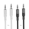 КАБЕЛЬ AUX AUDIO HOCO UPA27 SPIRIT TRANSPARENT AUX AUDIO CABLE 1.2M, ЧОРНИЙ