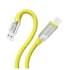 КАБЕЛЬ XO NB251 LIQUID SILICONE RUBBER ДЛЯ TYPE-C 6A, 1M ЖОВТИЙ