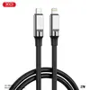 КАБЕЛЬ XO NB-Q252A PD 27W, 1M TYPE-C TO LIGHTNING FAST CHARGING, ЧОРНИЙ