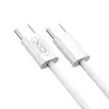 КАБЕЛЬ XO NB-Q259 WOVEN DATA CABLE TYPE-C TO TYPE-C 60W, 1M, БІЛИЙ