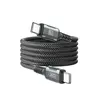 КАБЕЛЬ XO NB-Q267 MAGNETIC BRAIDED TYPE-C TO TYPE-C 60W DATA CABLE 1M, ЧОРНИЙ