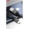 КАБЕЛЬ XO NB143 BRAIDED DATA CABLE TYPE-C 1M, ЧОРНИЙ