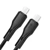 КАБЕЛЬ XO NB-Q231B ROCK SERIES TYPE-C TO TYPE-C 60W DATA CABLE, ЧОРНИЙ