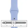 MR3_116095 Ремінець силіконовий для apple watch 38, 40, 41mm розмір l (05) lilac cream 