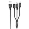 MR3_117546 Кабель combo hoco x76 super charging 3in1 (lightning, micro-usb, type-c), 2a 1m black 