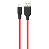 MR3_118279 Кабель usb hoco x21 plus silicone micro-usb 3a 2m black, red 