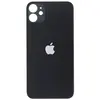 MR3_120004 Задня кришка (скло) iphone 11 black (big hole), сервісний оригінал 