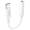 MR3_122957 Перехідник hoco ls30 type-c to jack 3.5 (f) 0.115m білий 