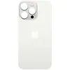 MR3_120009 Задня кришка (скло) iphone 13 pro max silver (big hole), сервісний оригінал 