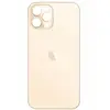 MR3_120025 Задня кришка (скло) iphone 12 pro gold (big hole), сервісний оригінал 