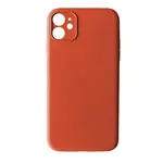 ЧОХОЛ SILICONE CASE FULL CAMERA COPY ДЛЯ IPHONE 12 (66) KUMQUAT