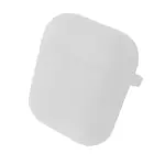 ЧОХОЛ ДЛЯ AIRPODS 1, 2 SILICONE CASE, MICROFIBER, БІЛИЙ