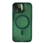 ЧОХОЛ CASE PRO MATTE FORTABLE CAMERA LENS MAGSAFE ДЛЯ IPHONE 15 DARK ЗЕЛЕНИЙ