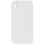 ЧОХОЛ SILICONE CASE FULL CAMERA SQUARE SIDE COPY ДЛЯ IPHONE XS, БІЛИЙ