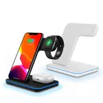 ЗАРЯДНИЙ ПРИСТРІЙ 3IN1 NEW ALL WIRELESS (IPHONE, IWATCH, AIRPODS) 15W FAST ORIGINAL, ЧОРНИЙ