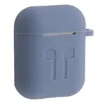 ЧОХОЛ ДЛЯ AIRPODS СИЛІКОНОВИЙ LOGO 2IN1 (+ КАРАБИН) (ТЕХ. ПАК) LAVANDER