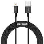 КАБЕЛЬ BASEUS SUPERIOR SERIES FAST CHARGING DATA CABLE USB-A TO LIGHTNING 2.4A 2M, ЧОРНИЙ CALYS-C01
