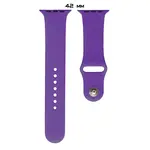 РЕМІНЕЦЬ ДЛЯ APPLE WATCH SILICONE 42, 44MM M (45) ПУРПУРОВИЙ