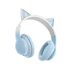 НАВУШНИКИ НАКЛАДНІ XO BE38 CATS EAR COLOURFUL LIGHTS HEADBAND СИНІЙ