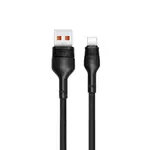 КАБЕЛЬ XO NB55 HUAWEI 5A FAST CHARGE USB CABLE TYPE-C 1M, ЧОРНИЙ
