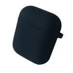 ЧОХОЛ ДЛЯ AIRPODS 1, 2 SILICONE CASE, MICROFIBER, ЧОРНИЙ