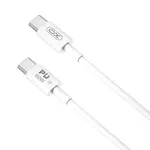 КАБЕЛЬ XO NB-Q190B 60W CHARGER CABLE TYPE-C TO TYPE-C 2M, БІЛИЙ