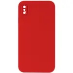 ЧОХОЛ SILICONE CASE FULL CAMERA SQUARE SIDE COPY ДЛЯ IPHONE XS ЧЕРВОНИЙ