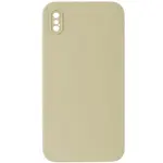 ЧОХОЛ SILICONE CASE FULL CAMERA SQUARE SIDE COPY ДЛЯ IPHONE XS CREAM