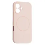 ЧОХОЛ SILICONE CASE FULL CAMERA FINE RING MAGSAFE ДЛЯ IPHONE 16 РОЖЕВИЙ