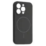 ЧОХОЛ SILICONE CASE FULL CAMERA FINE RING MAGSAFE ДЛЯ IPHONE 15 PRO MAX CHARCOAL, СІРИЙ, ЧОРНИЙ