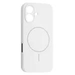 ЧОХОЛ SILICONE CASE FULL CAMERA FINE RING MAGSAFE ДЛЯ IPHONE 16, БІЛИЙ