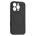 ЧОХОЛ SILICONE CASE FULL CAMERA FINE RING MAGSAFE ДЛЯ IPHONE 16 PRO CHARCOAL, СІРИЙ, ЧОРНИЙ