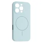 ЧОХОЛ SILICONE CASE FULL CAMERA FINE RING MAGSAFE ДЛЯ IPHONE 16 PRO MAX NEW SKY СИНІЙ