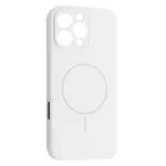 ЧОХОЛ SILICONE CASE FULL CAMERA FINE RING MAGSAFE ДЛЯ IPHONE 16 PRO, БІЛИЙ