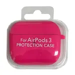 ЧОХОЛ ДЛЯ AIRPODS 3 SILICONE CASE, MICROFIBER HOT РОЖЕВИЙ