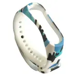 РЕМІНЕЦЬ ДЛЯ XIAOMI MI BAND 5, 6, 7 CAMOUFLAGE, ЧОРНИЙ-BLUE-БІЛИЙ