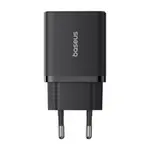 МЕРЕЖЕВИЙ ЗАРЯДНИЙ ПРИСТРІЙ BASEUS CUBE FAST CHARGER 2U+C 30W EU CLUSTER, ЧОРНИЙ P10111402113-00
