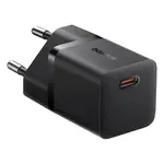 МЕРЕЖЕВИЙ ЗАРЯДНИЙ ПРИСТРІЙ BASEUS GAN5 FAST CHARGER (MINI) 1C 25W EU, ЧОРНИЙ P10110909113-00