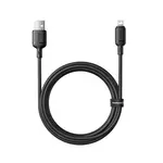 КАБЕЛЬ BASEUS SILKY SERIES USB-A TO LIGHTNING 2.4A 2M, ЧОРНИЙ P10377702113-01