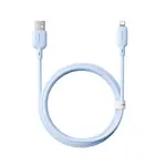 КАБЕЛЬ BASEUS SILKY SERIES USB-A TO LIGHTNING 2.4A 1M СИНІЙ P10377702313-00