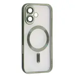 ЧОХОЛ SHINING CAMERA MAGSAFE ДЛЯ IPHONE 16 PLUS DARK ЗЕЛЕНИЙ