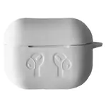 ЧОХОЛ ДЛЯ AIRPODS PRO 2 СИЛІКОНОВИЙ LOGO 2IN1 (+ КАРАБИН) (ТЕХ. ПАК), БІЛИЙ