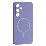 ЧОХОЛ SILICONE CASE LUXURY MAGSAFE ДЛЯ SAMSUNG S23 FE ELEGANT ПУРПУРОВИЙ
