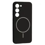 ЧОХОЛ SILICONE CASE LUXURY MAGSAFE ДЛЯ SAMSUNG S23+, ЧОРНИЙ