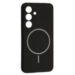 ЧОХОЛ SILICONE CASE LUXURY MAGSAFE ДЛЯ SAMSUNG S24+, ЧОРНИЙ