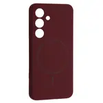 ЧОХОЛ SILICONE CASE LUXURY MAGSAFE ДЛЯ SAMSUNG S24+ PLUM