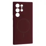 ЧОХОЛ SILICONE CASE LUXURY MAGSAFE ДЛЯ SAMSUNG S25 ULTRA PLUM